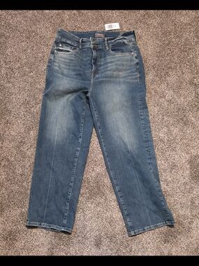 torrid High Rise 90's Straight Jeans with Button Detail